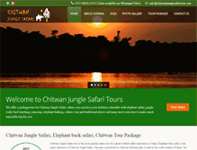 Tablet Screenshot of chitwanjunglesafaritour.com